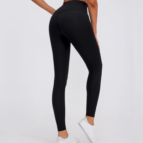 Womens High Waisted Seamless Leggings Yoga Pants - Picture 2 of 3